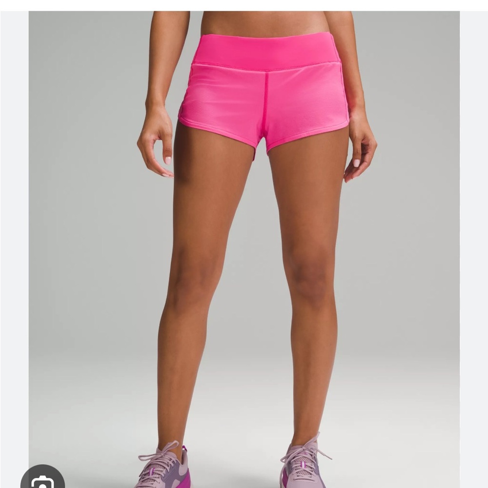 lululemon athletica Women's sonic pink speed up shorts